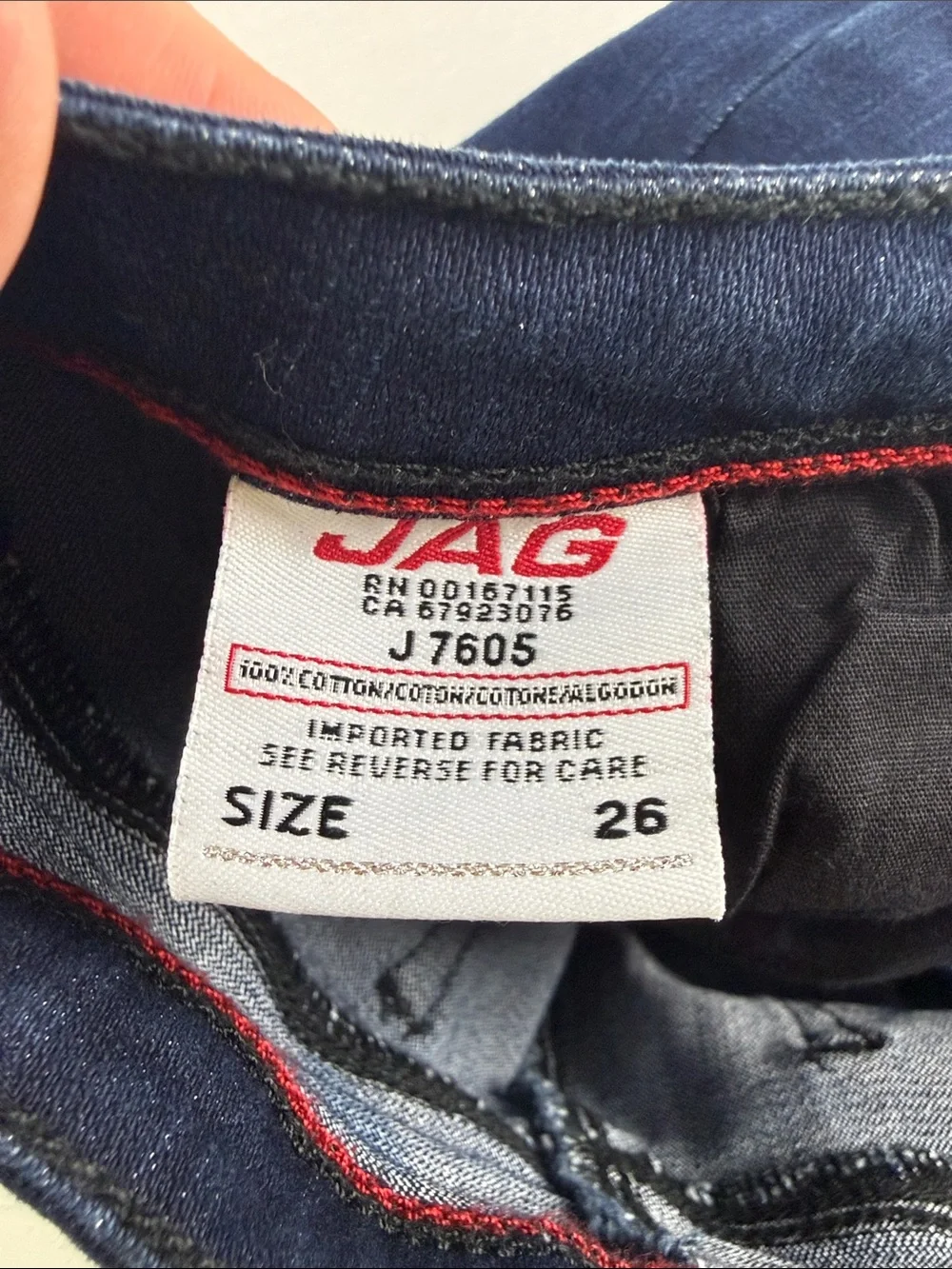 JAG Dark Wash Skinny Jeans Women's Size 26 Like New